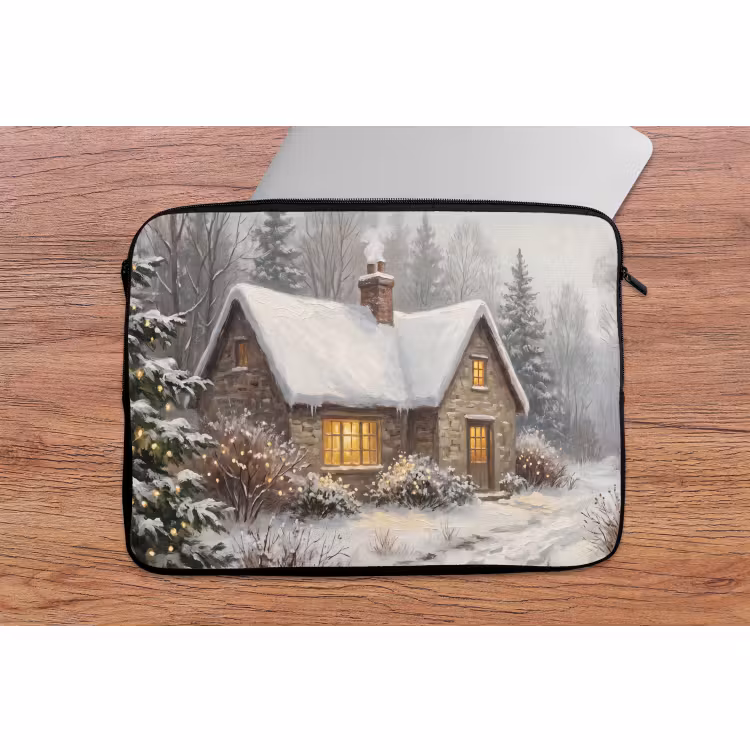 Laptophoes - Bos - Winter - Landschap — 2
