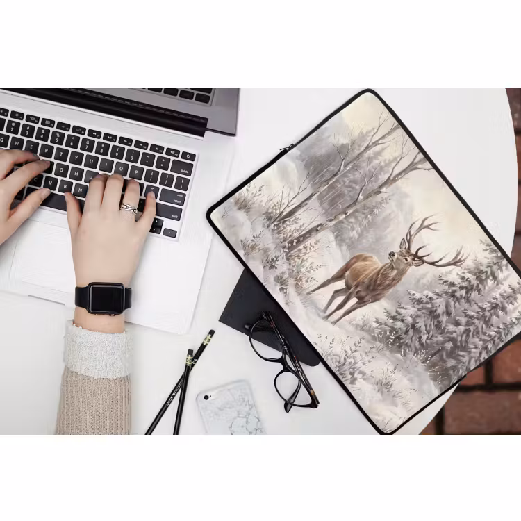 Laptophoes - Dier - Woud - Sneeuw — 3