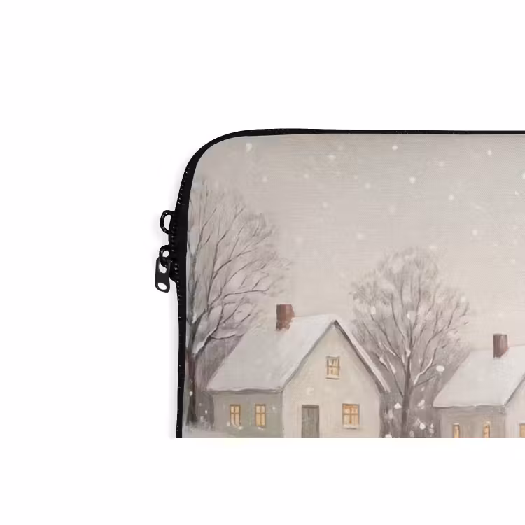 Laptophoes - Dorp - Winter - Sneeuw — 5