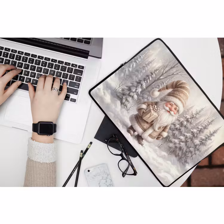 Laptophoes - Kerstman - Geschenk - Winter — 3