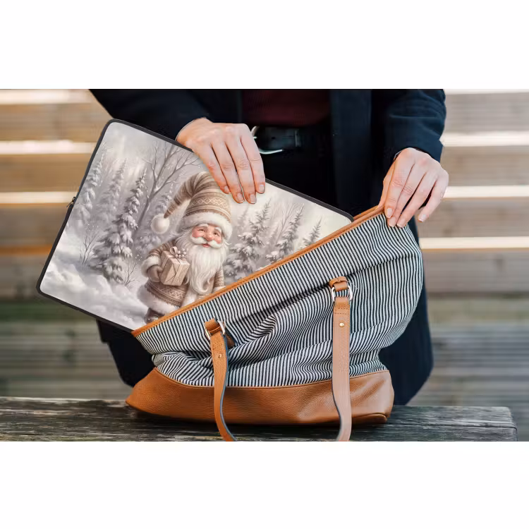 Laptophoes - Kerstman - Geschenk - Winter — 4