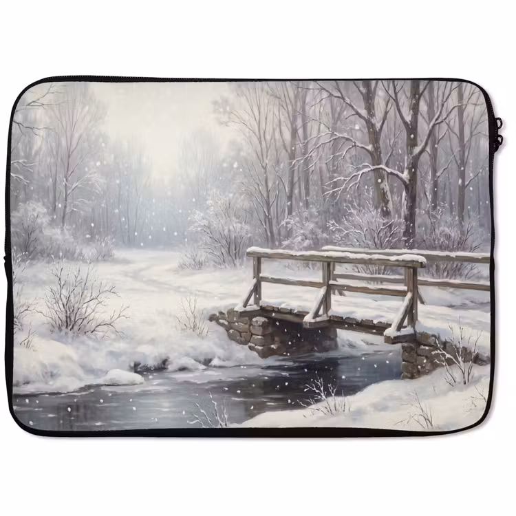 Laptophoes - Landschap - Sneeuw - Winter — 1