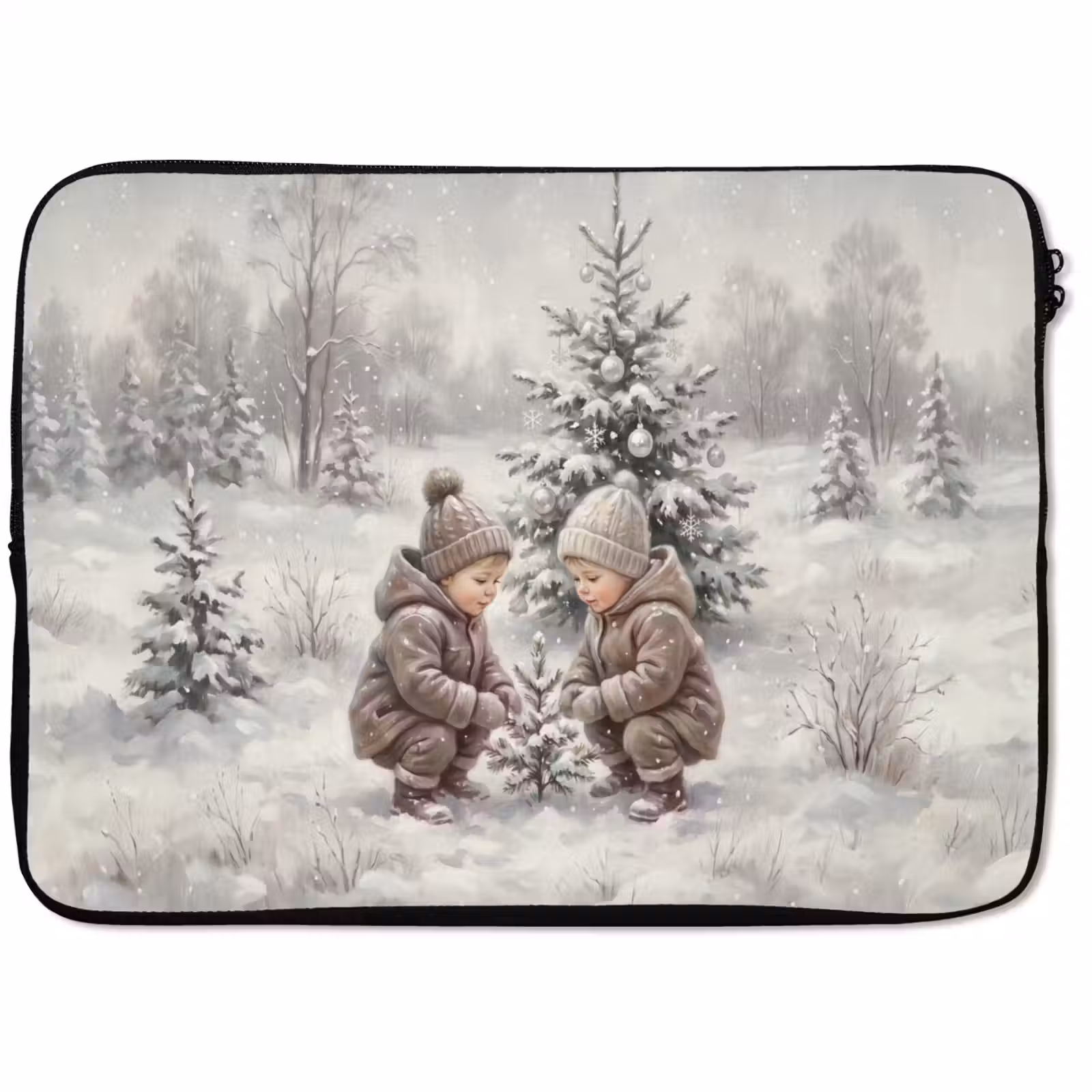 Laptophoes - Kind - Sneeuw - Winter — 1