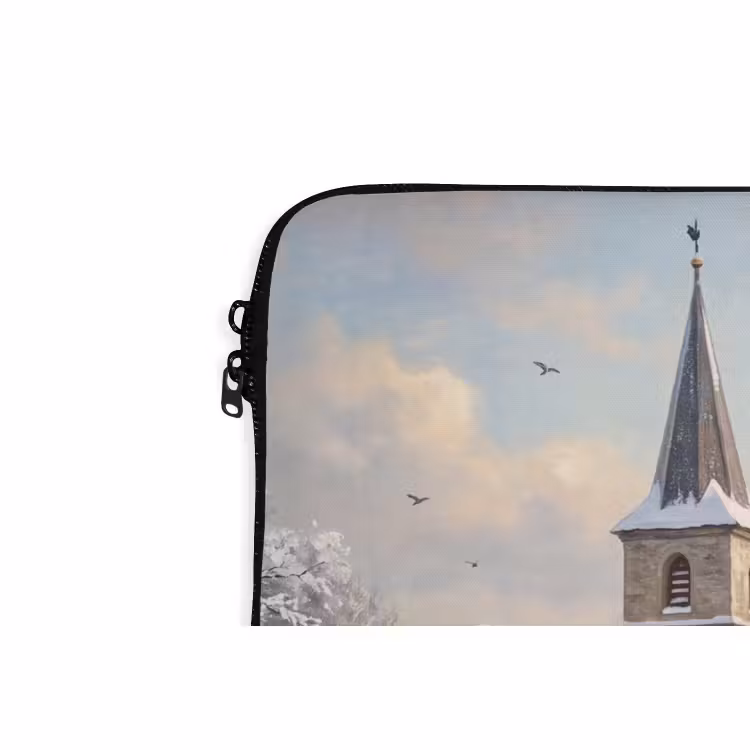 Laptophoes - Kerk - Winter - Landschap — 5