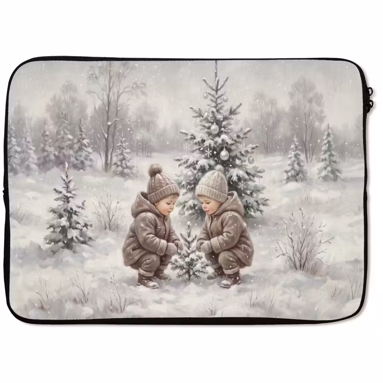Laptophoes - Kind - Sneeuw - Winter — 1