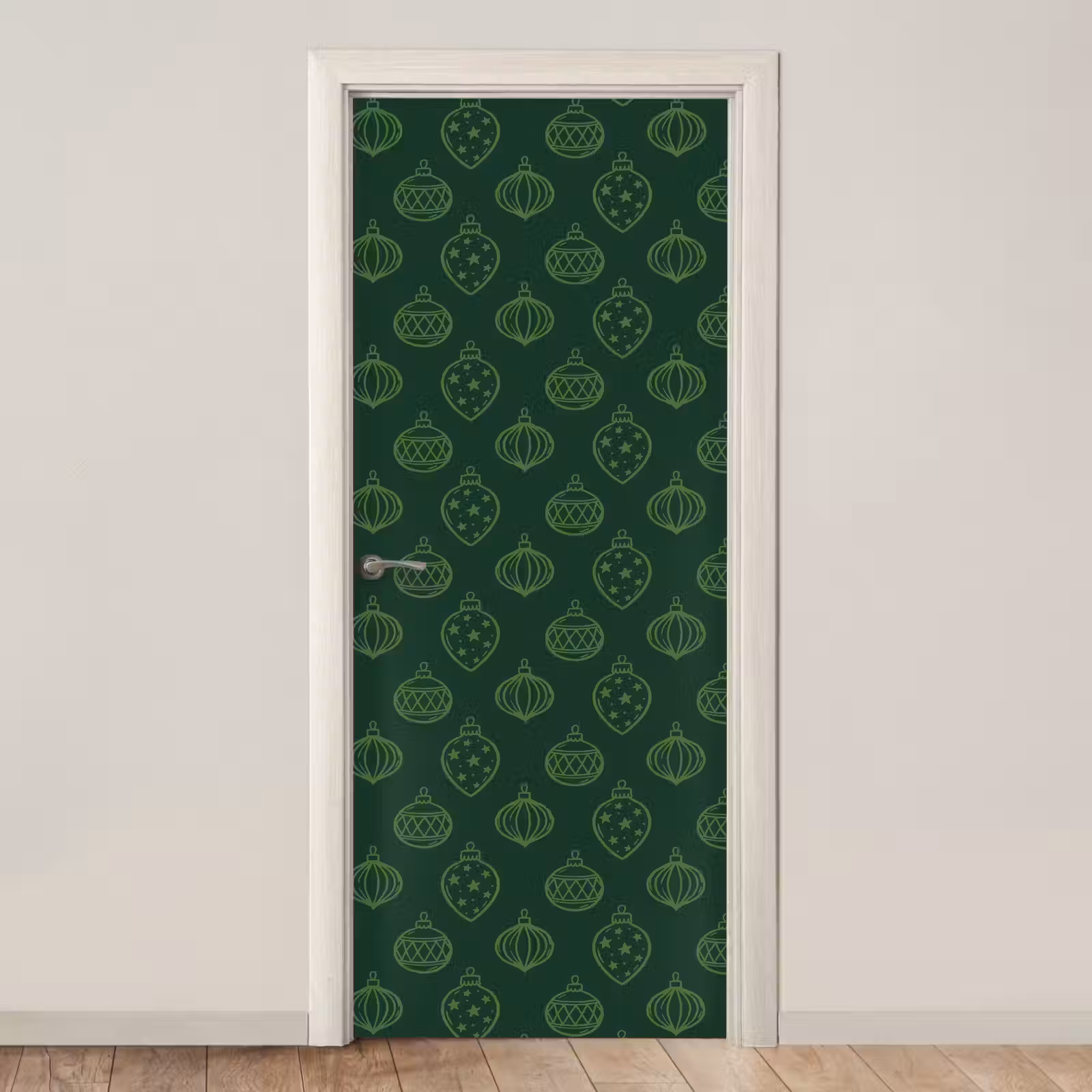 Deursticker - Kerstbal - Groen - Kerst — 1