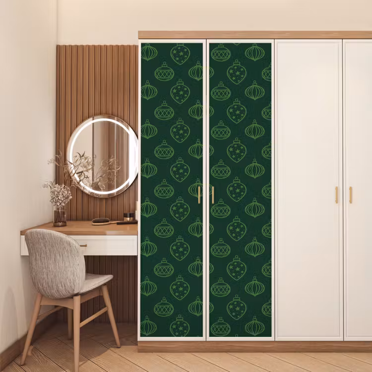 Deursticker - Kerstbal - Groen - Kerst — 5