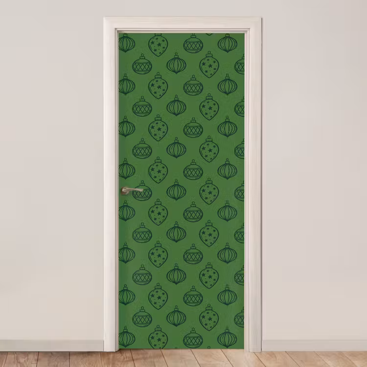 Deursticker - Kerstbal - Kerst - Groen — 1