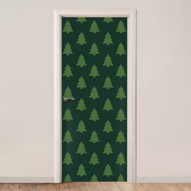 Deursticker - Kerstboom - Groen - Kerst — 1