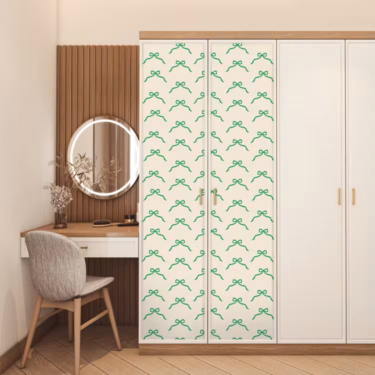 Deursticker - Strik - Crème - Groen - Kerst — 5