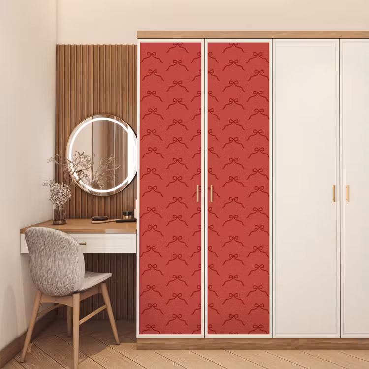 Deursticker - Strik - Rood - Kerst — 5