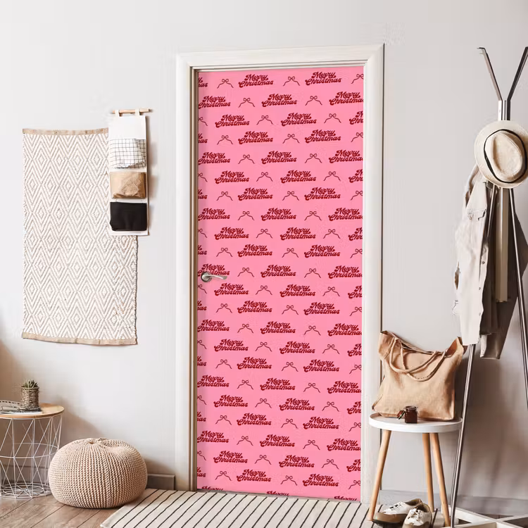 Deursticker - Tekst - Roze - Rood - Strik — 8