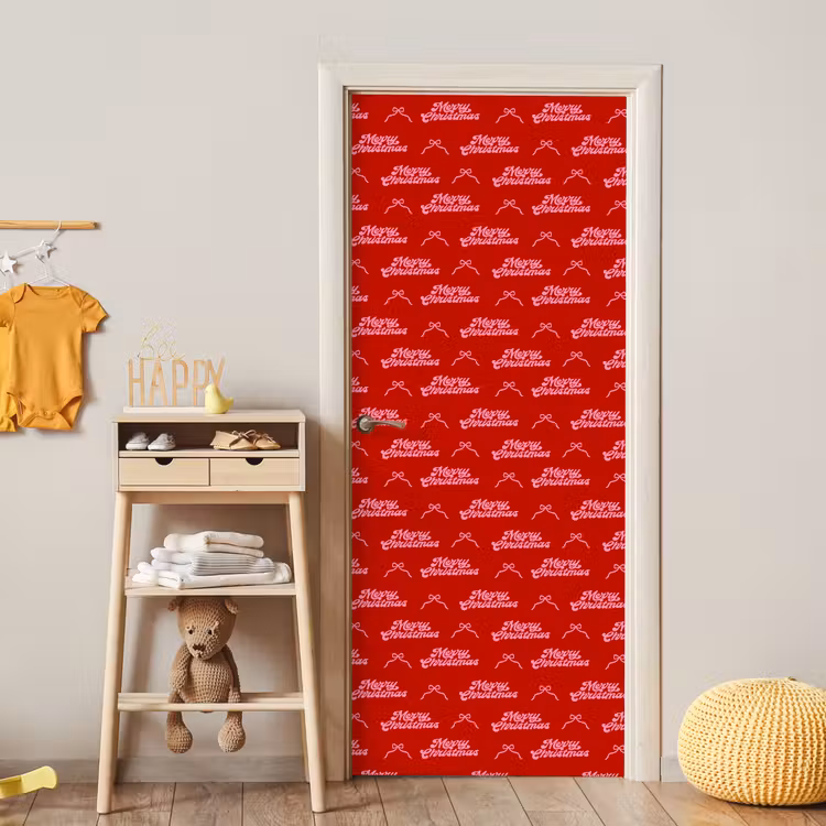 Deursticker - Tekst - Strik - Roze - Rood — 6