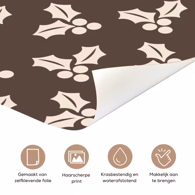 Deursticker - Hulst - Bruin - Kerst — 3