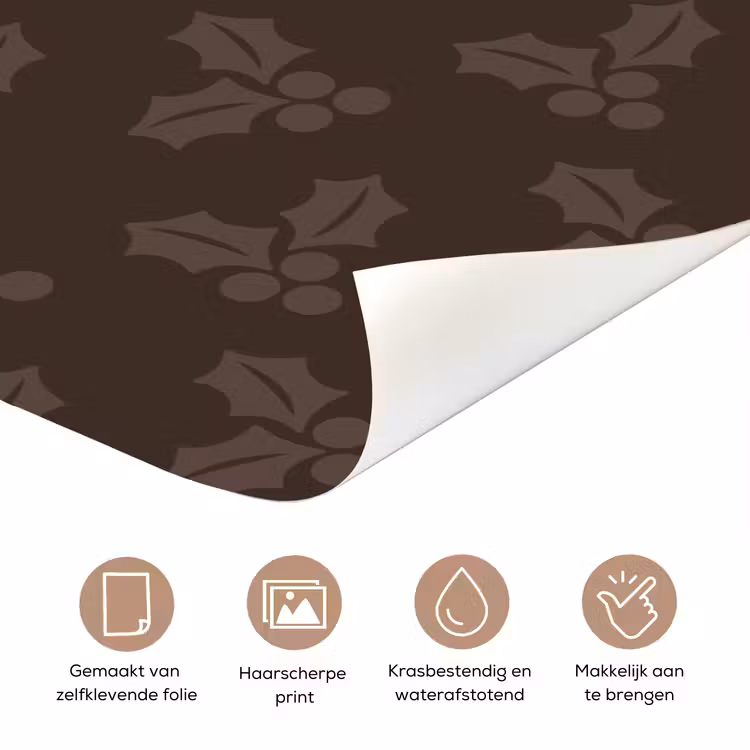 Deursticker - Kerst - Hulst - Bruin — 3