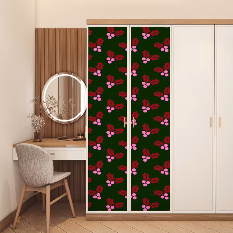 Deursticker - Neon - Hulst - Kerst — 5