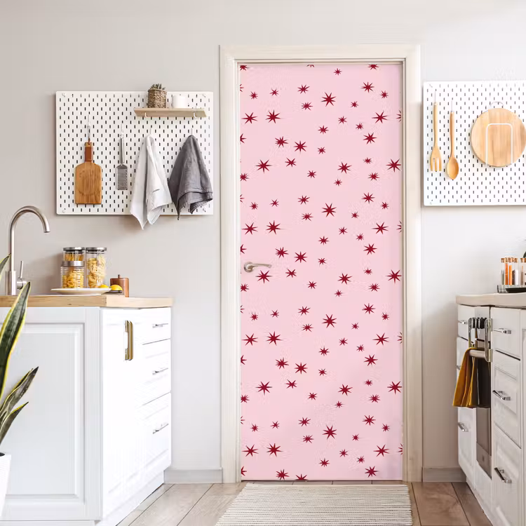 Deursticker - Ster - Roze - Rood — 7