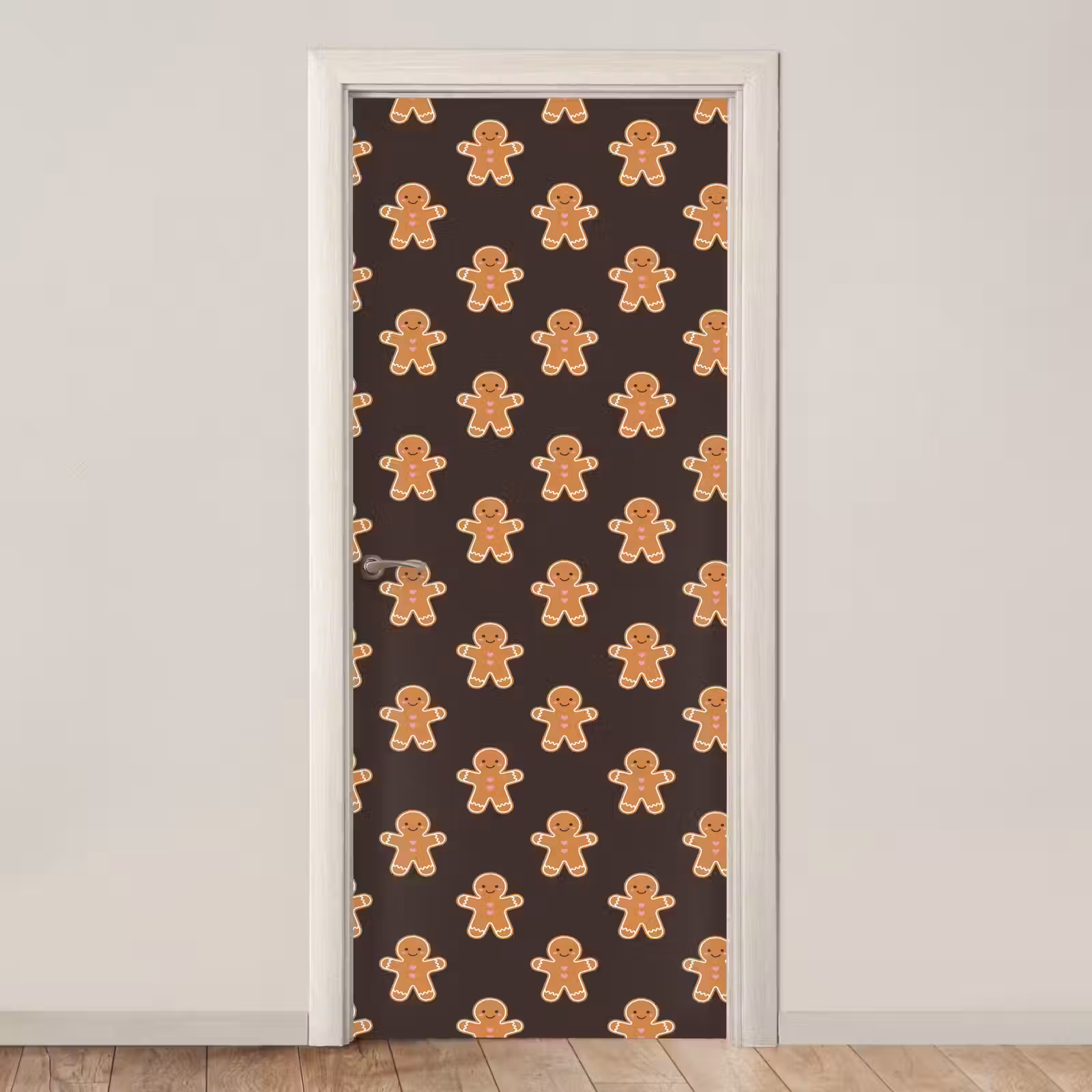 Deursticker - Peperkoek - Bruin - Kerst — 1