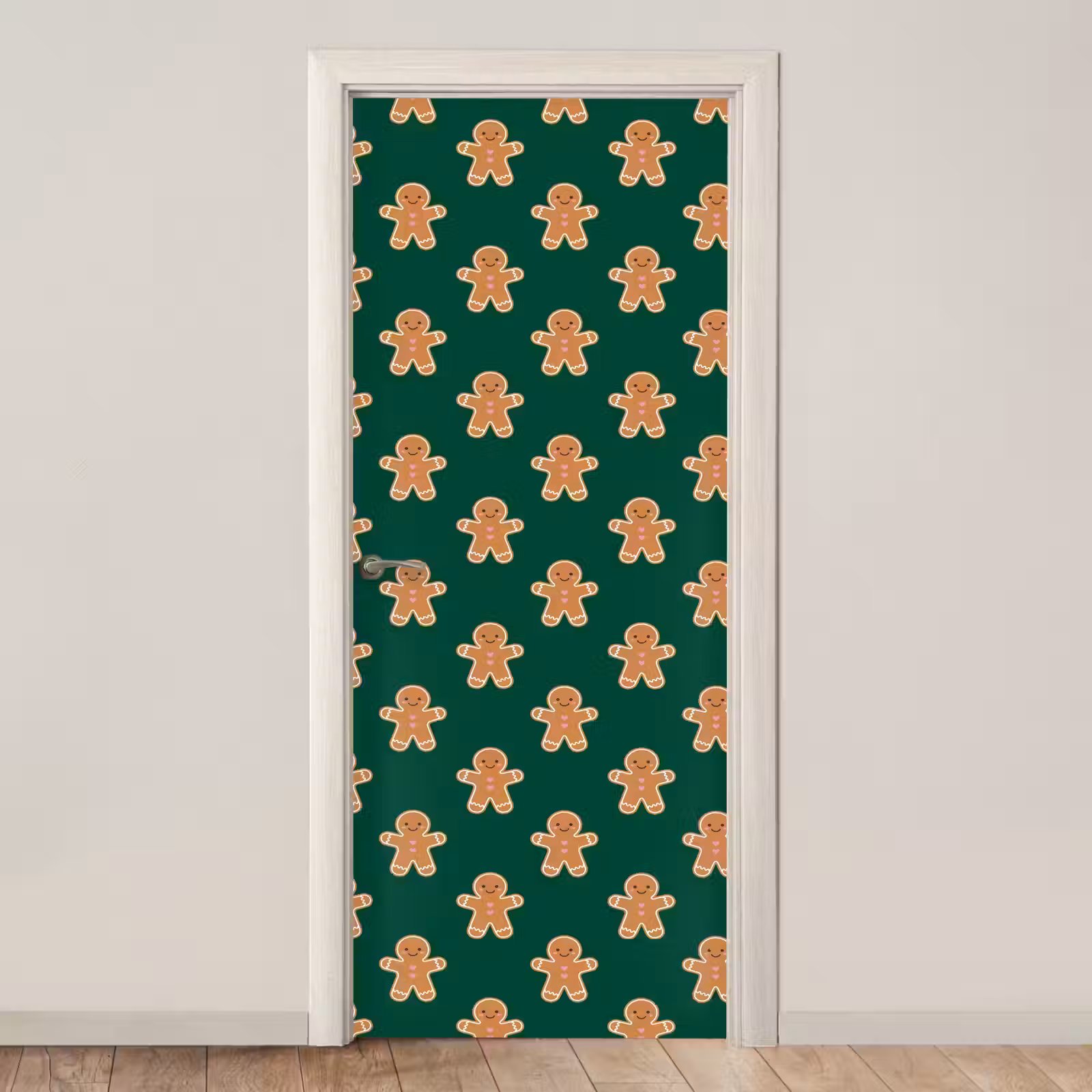 Deursticker - Peperkoek - Kerst - Groen — 1