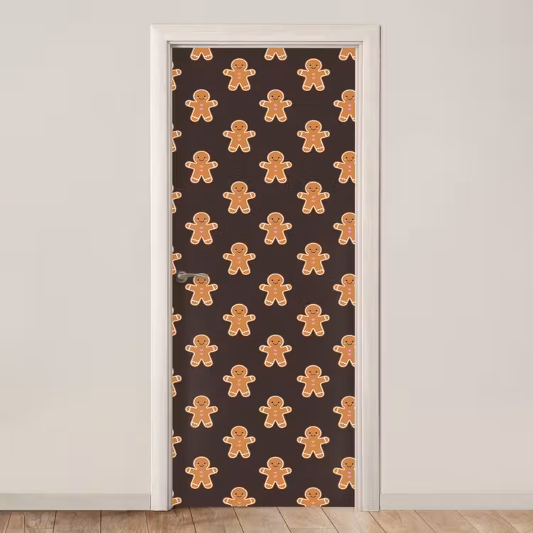 Deursticker - Peperkoek - Bruin - Kerst — 1