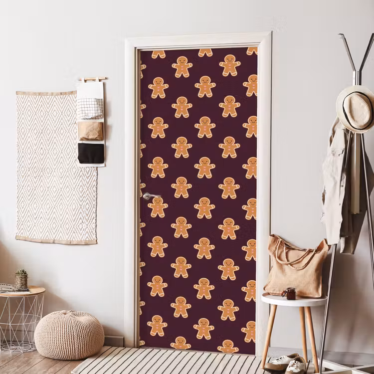 Deursticker - Peperkoek - Kerst - Burgundy — 8