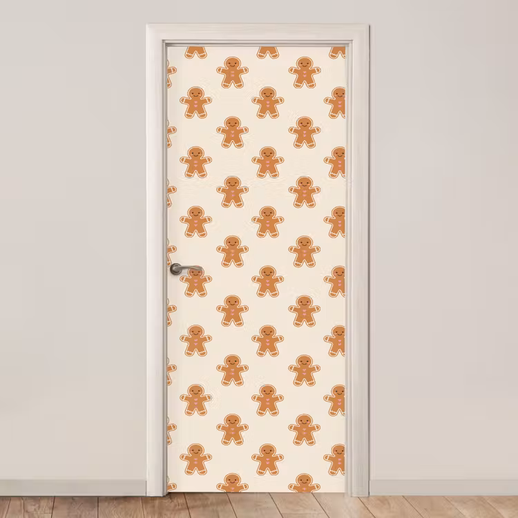 Deursticker - Peperkoek - Kerst  - Crème — 1