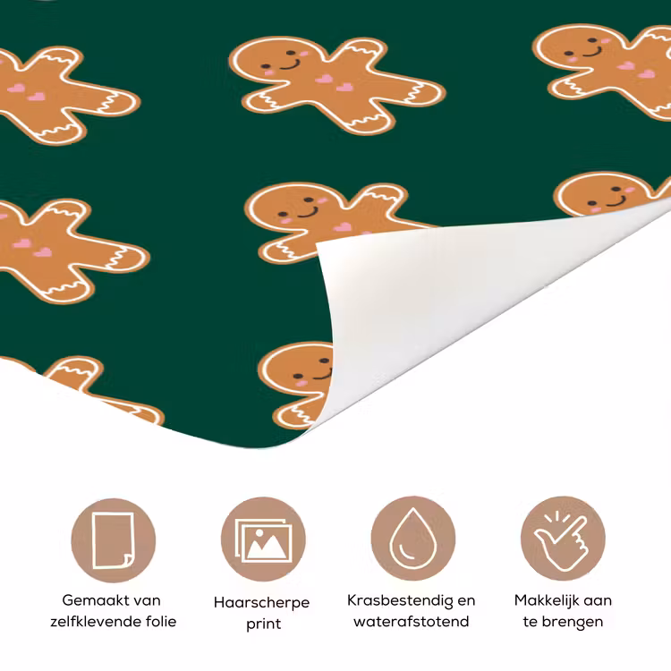 Deursticker - Peperkoek - Kerst - Groen — 3