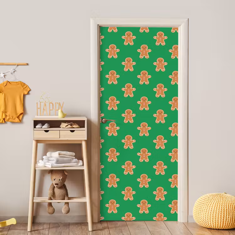 Deursticker - Peperkoek - Kerst - Neon - Groen — 6
