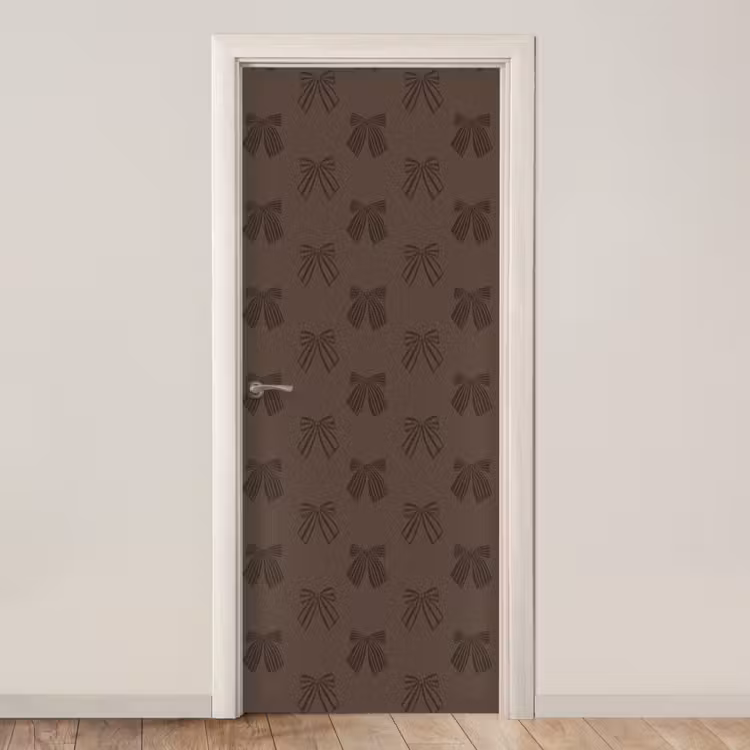 Deursticker - Strikken - Kerst - Bruin — 1
