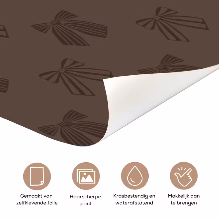 Deursticker - Strikken - Kerst - Bruin — 3