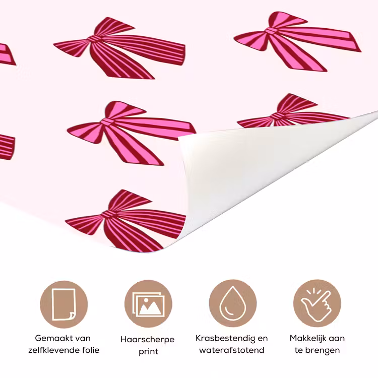 Deursticker - Strikken - Kerst - Roze — 3