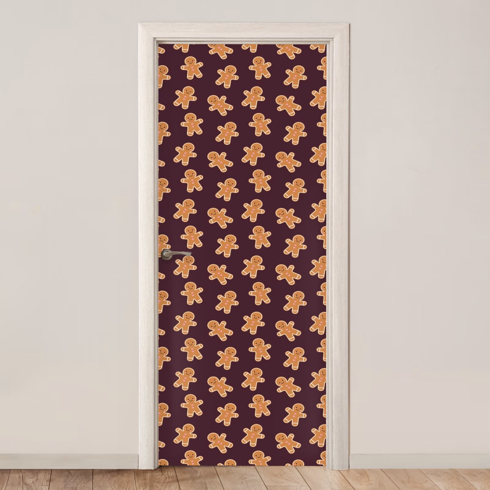 Deursticker - Burgudy - Peperkoek - Kerst — 1
