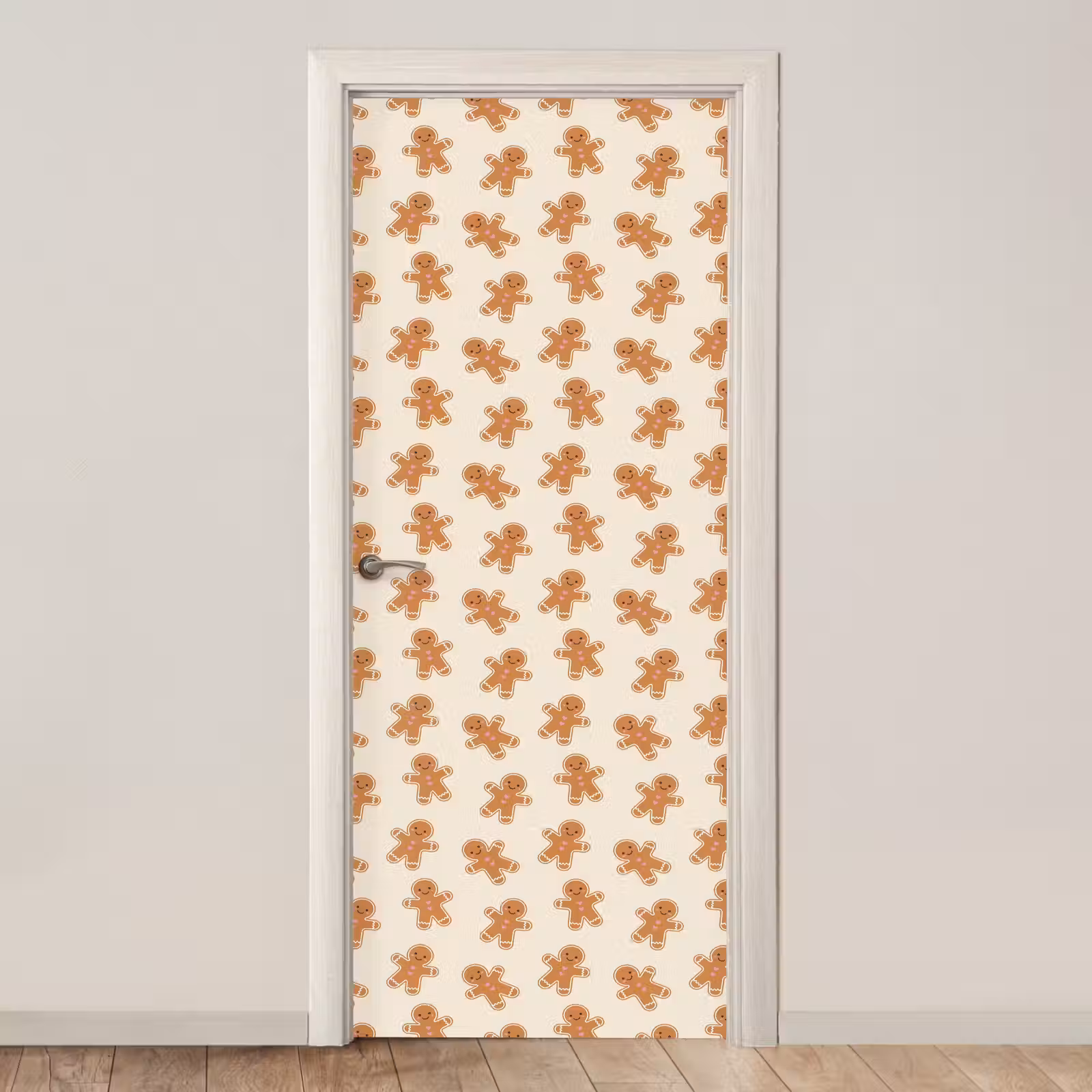 Deursticker - Peperkoek - Kerst - Crème — 1
