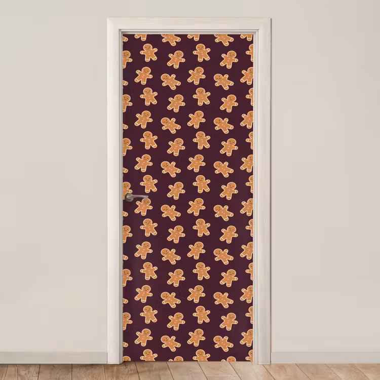 Deursticker - Burgudy - Peperkoek - Kerst — 1