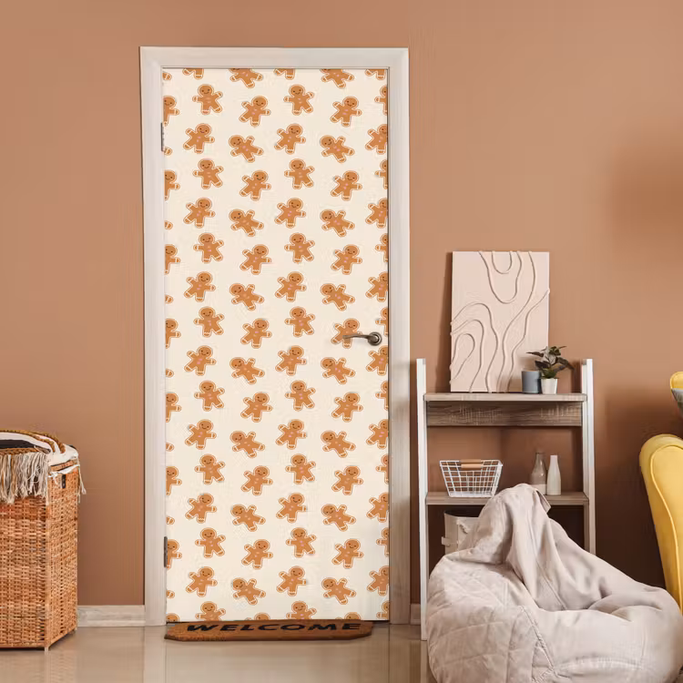 Deursticker - Peperkoek - Kerst - Crème — 2