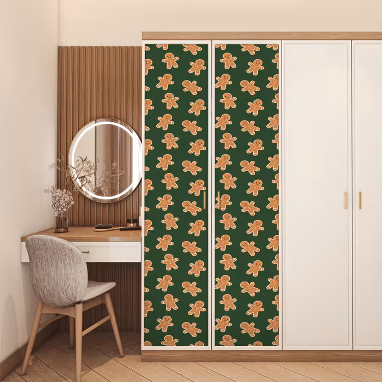 Deursticker - Peperkoek - Kerst - Groen - Bruin — 5