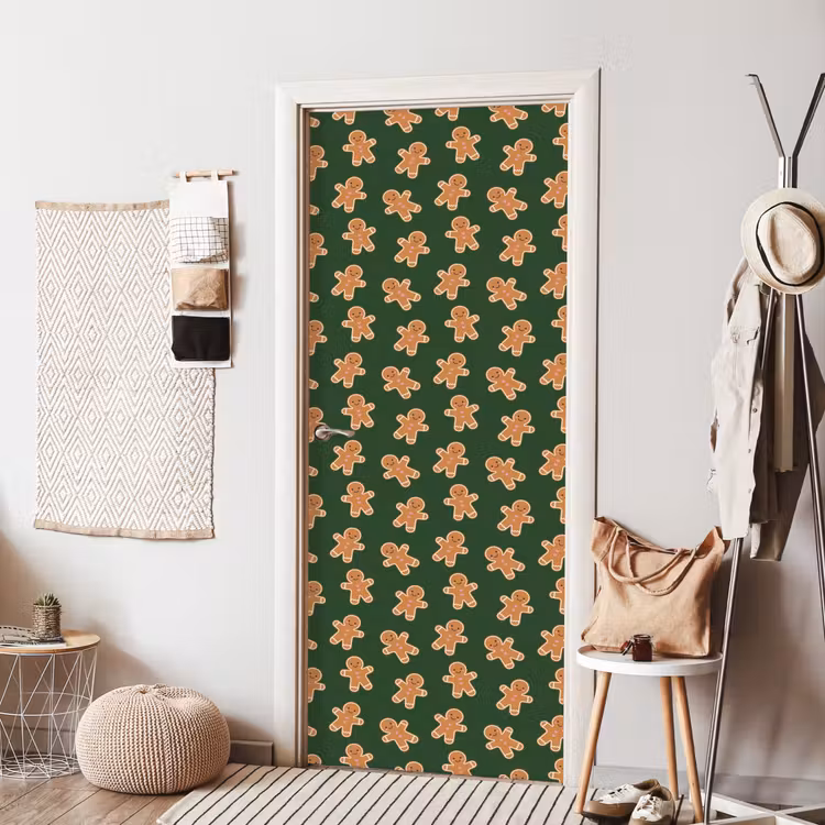 Deursticker - Peperkoek - Kerst - Groen - Bruin — 8