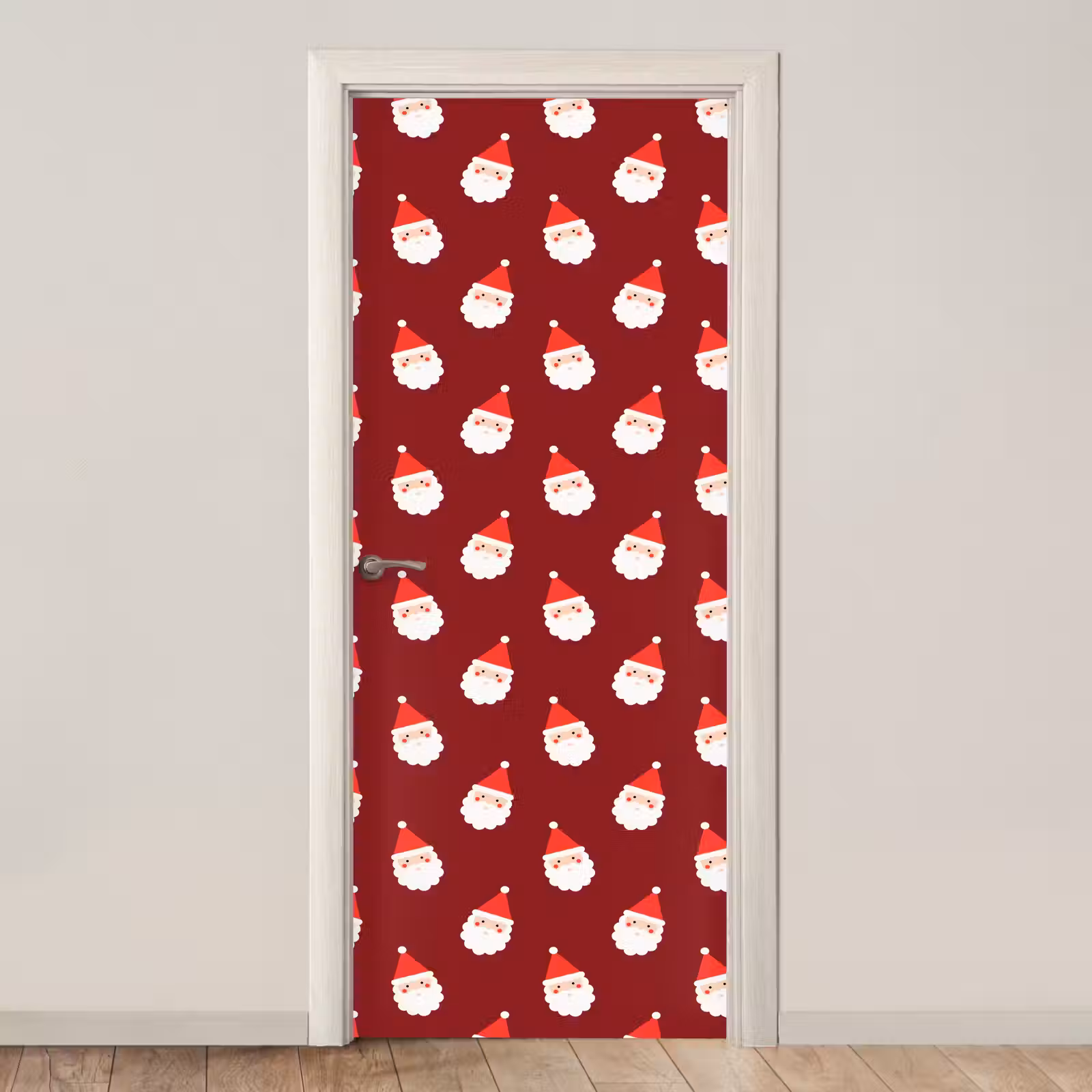 Deursticker - Kerst - Kerstman - Rood — 1
