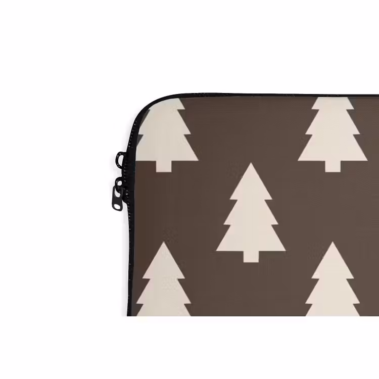 Laptophoes - Kerstboom - Grijs - Crème — 5