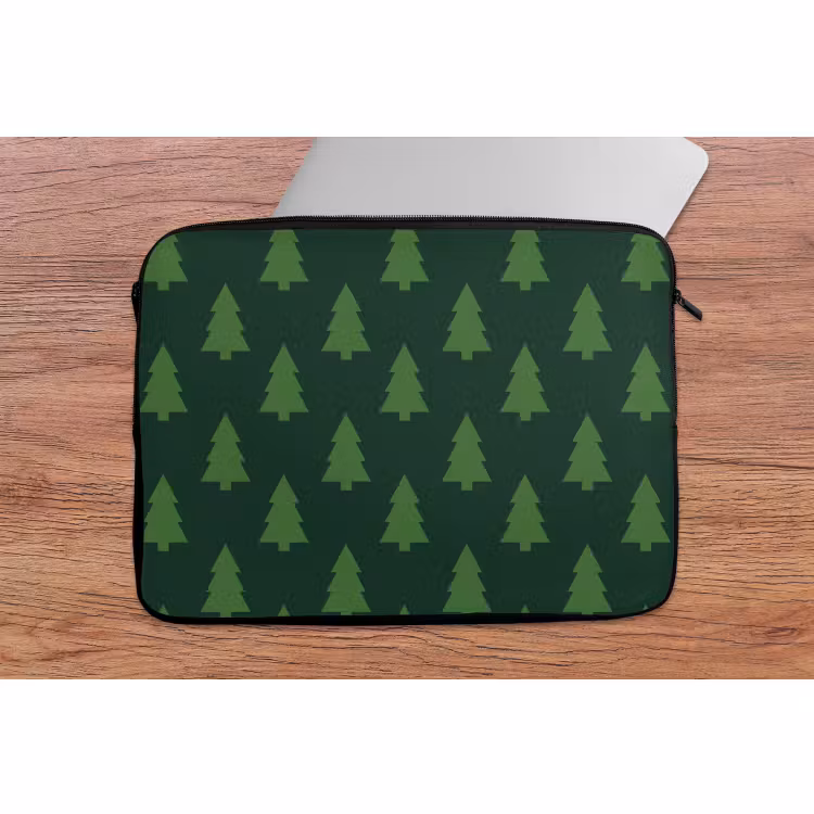 Laptophoes - Kerstboom - Groen - Kerst — 2