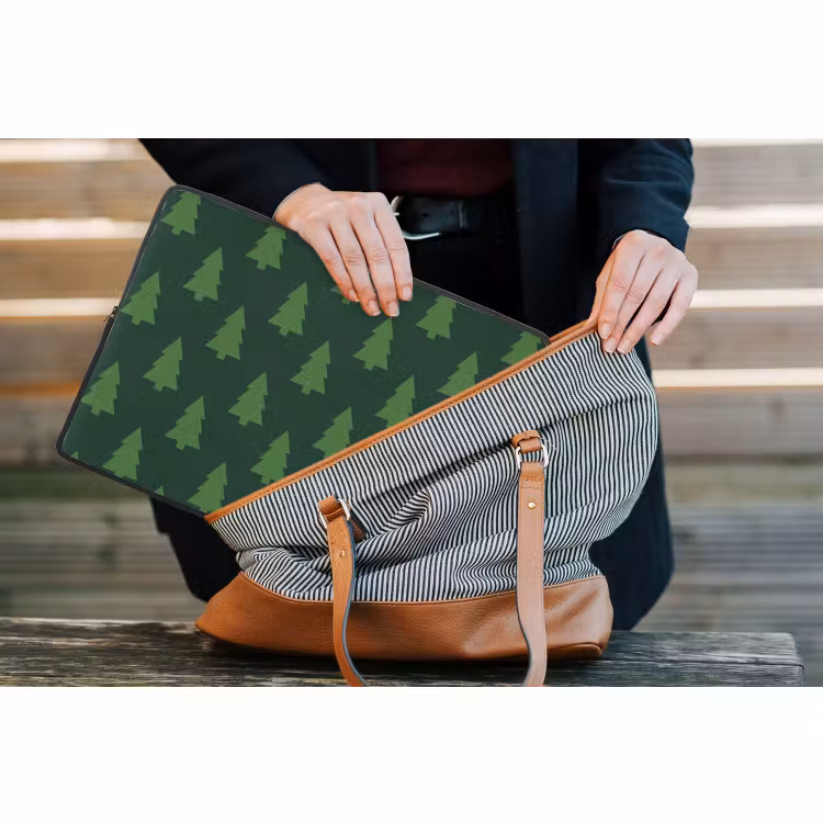 Laptophoes - Kerstboom - Groen - Kerst — 4