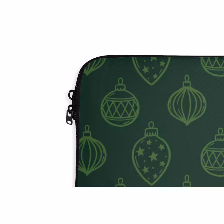 Laptophoes - Kerstbal - Groen - Kerst — 5