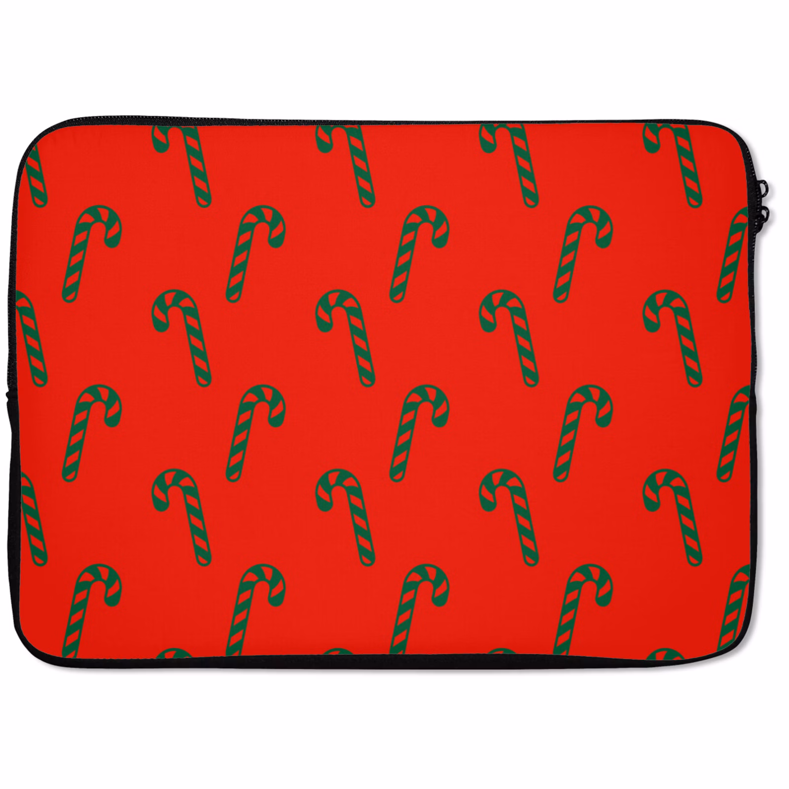 Laptophoes - Kerst - Rood - Groen - Zuurstok — 1