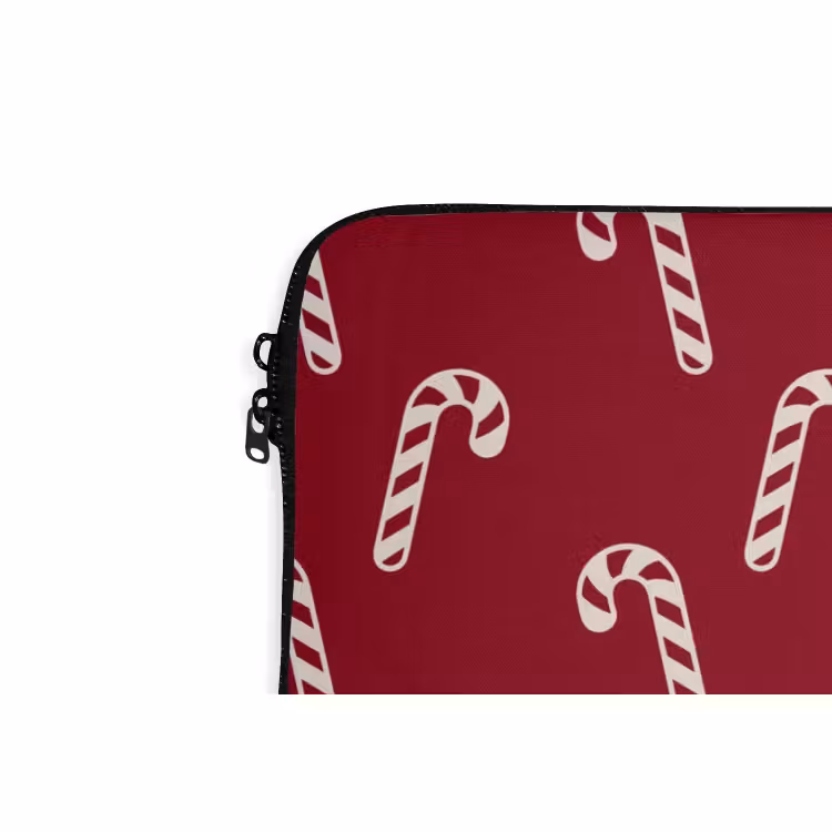 Laptophoes - Kerst - Rood - Wit - Zuurstok — 5
