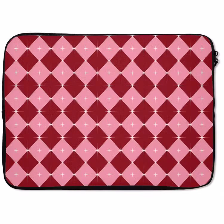 Laptophoes - Ster - Rood - Roze - Kerst — 1