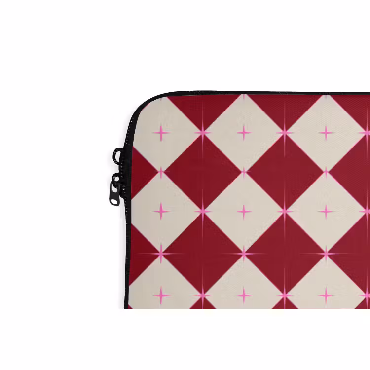 Laptophoes - Ster - Roze - Rood - Kerst — 5
