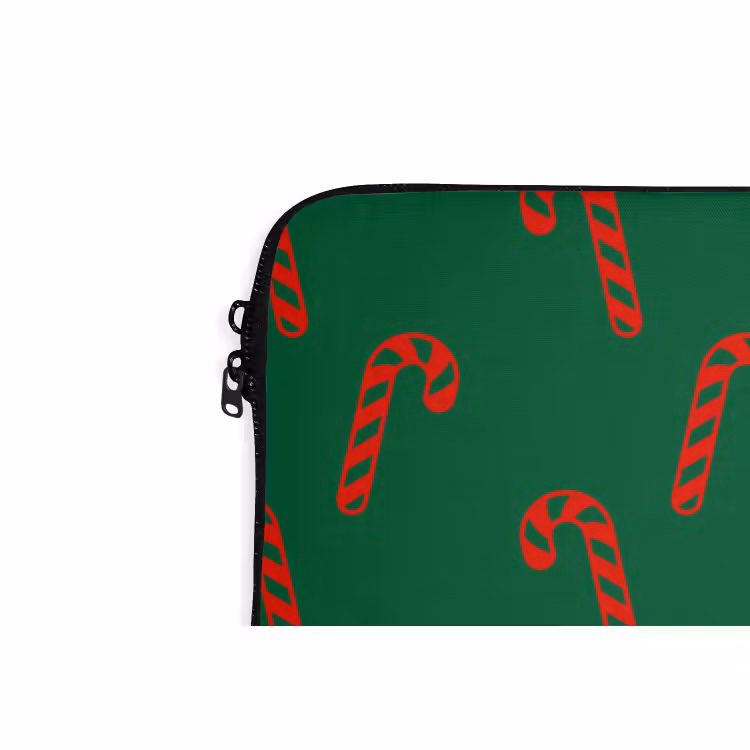 Laptophoes - Kerst - Groen - Rood - Zuurstok — 5