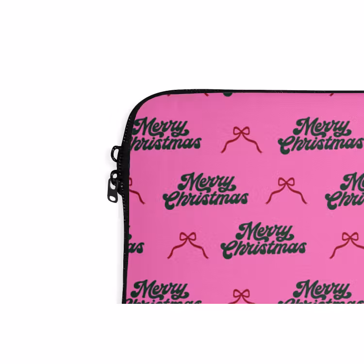 Laptophoes - Tekst - Neon - Roze - Kerst — 5