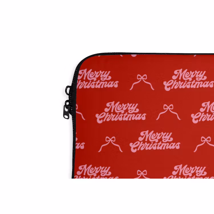Laptophoes - Tekst - Strik - Roze - Rood — 5
