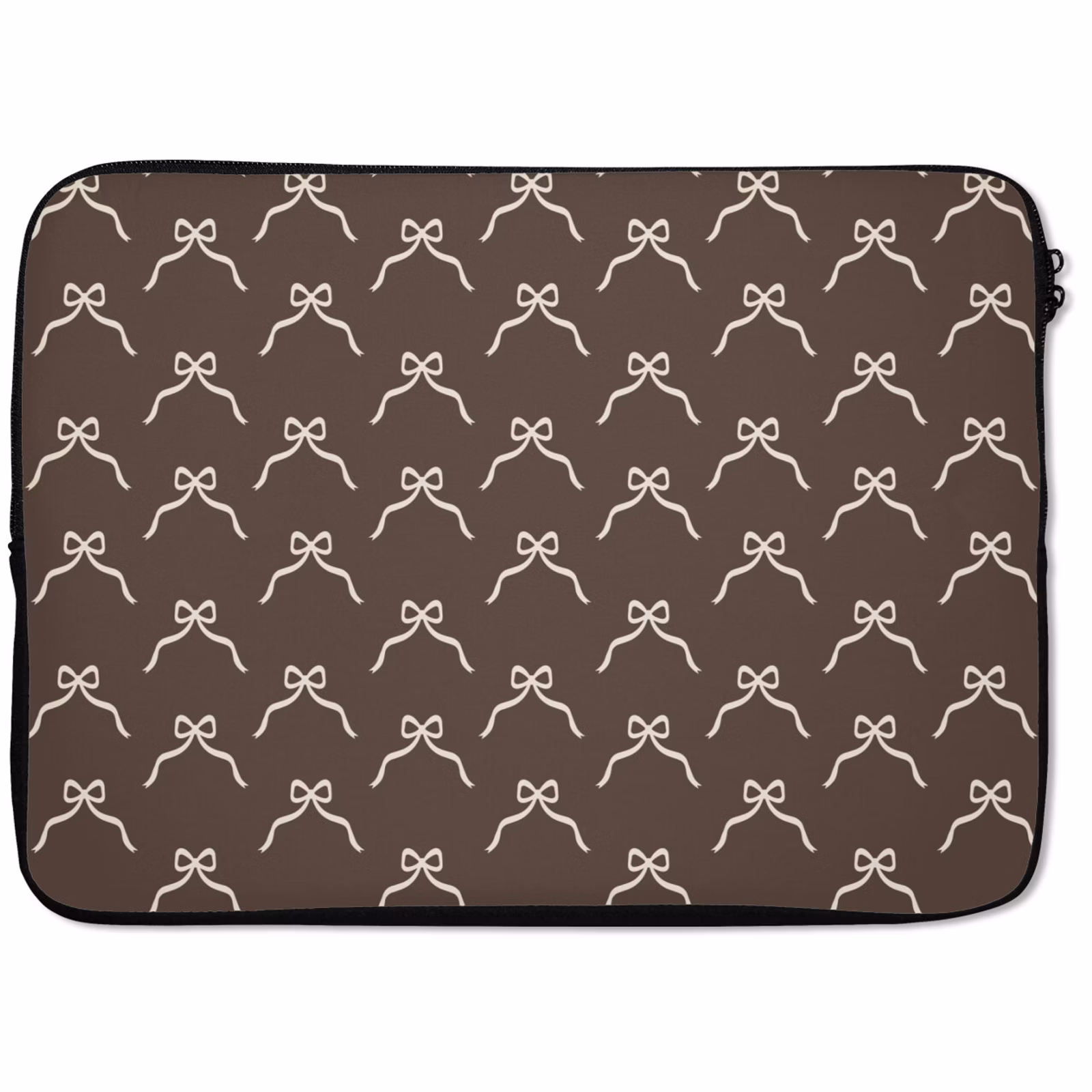 Laptophoes - Kerst - Strik - Bruin — 1